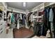 Walk-in closet with custom shelving at 5340 Cole Creek Ln, Cumming, GA 30040