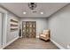 Open basement featuring wood floors, neutral colors, and modern shelving at 5340 Cole Creek Ln, Cumming, GA 30040