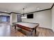 Spacious game room features a pool table, hardwood floors and recessed lighting at 2110 Se Murren Se Dr, Smyrna, GA 30080