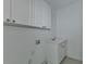 Functional laundry room featuring cabinet space, a sink, and hookups for appliances at 2110 Se Murren Se Dr, Smyrna, GA 30080