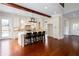 Spacious kitchen featuring an island with seating, granite counters, and stainless steel appliances at 281 Chilhoe Dr, Canton, GA 30115