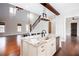 Bright, open kitchen with granite counters, stainless appliances and a large center island with seating at 281 Chilhoe Dr, Canton, GA 30115
