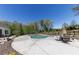 Backyard oasis featuring a private pool, spa, and patio area, perfect for relaxing and entertaining outdoors at 281 Chilhoe Dr, Canton, GA 30115