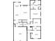 Detailed floor plan showcasing layout with dimensions for the kitchen, living room, bedrooms, and bathrooms at 498 Townsend St, Grayson, GA 30017