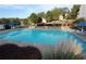 Gorgeous pool surrounded by lush landscaping at 838 Roxholly Ln, Buford, GA 30518