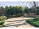 A serene backyard featuring lush greenery, manicured hedges, and a well-kept lawn at 1140 Matheson Way, Alpharetta, GA 30022