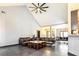 Bright, open living area with vaulted ceilings and ample space for entertaining at 3065 Kings Nw Dr, Kennesaw, GA 30144