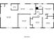 Detailed floor plan showcasing layout with dimensions of each room in a 1533 square foot home at 1526 Colony East Cir, Stone Mountain, GA 30083