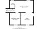 First floor layout featuring two rooms, a recreation room, a bathroom, and a hall area at 4342 Lincolndale Dr, Ellenwood, GA 30294