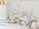 Close-up of a chrome water faucet on a marble countertop at 774 Piedmont Ne Ave # 2A, Atlanta, GA 30308