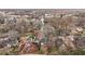 An aerial view of the residential neighborhood with tree-lined streets and homes near a stadium at 789 Cooper Sw St, Atlanta, GA 30315