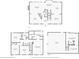 Complete floor plans showing the layout of the first and second floors and basement at 505 Summer Ter, Woodstock, GA 30189
