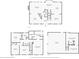Overall layout showcasing the first floor, second floor, and basement in a birds-eye view at 505 Summer Ter, Woodstock, GA 30189