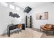 Bright office area features modern decor, unique lighting, and a sleek desk setup with comfortable seating and storage at 260 18Th Nw St # 10202, Atlanta, GA 30363