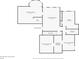 Basement floor plan exhibiting finished and unfinished basement areas, bedroom, bathroom and bar at 404 N Cascades Cir, Canton, GA 30114