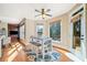 Sunlit breakfast nook with large windows and access to a patio area at 404 N Cascades Cir, Canton, GA 30114