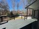 Large backyard view from an elevated wood deck, showcasing the vast outdoor space at 4960 Trevino Cir, Duluth, GA 30096