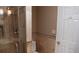 Bathroom with tiled shower and neutral color palette at 4960 Trevino Cir, Duluth, GA 30096