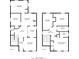 Two-story floor plan features two bedrooms and a living room on the main floor and 3 bedrooms upstairs at 202 Nathan Sw Rd, Atlanta, GA 30331