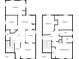 Floor plan highlighting the layout of the first and second floors featuring bedrooms, baths, and living areas at 202 Nathan Sw Rd, Atlanta, GA 30331