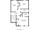 Second floor floor plan showcasing two bedrooms, two bathrooms, and a primary bedroom with walk-in closet at 202 Nathan Sw Rd, Atlanta, GA 30331
