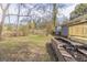 Spacious backyard showcasing a wooden deck, lush greenery, and potential for outdoor enjoyment at 2973 Cambridge Sw Dr, Atlanta, GA 30331