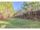 Backyard featuring grass, trees, and natural surroundings at 2154 Dodson Woods Dr, Fairburn, GA 30213