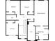 Layout of the second floor displaying bedrooms, bathrooms and walk in closet at 2154 Dodson Woods Dr, Fairburn, GA 30213