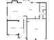 The floor plan of the home's first floor showing the layout of rooms at 2154 Dodson Woods Dr, Fairburn, GA 30213
