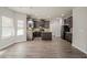 Spacious kitchen with ample cabinet space, a center island, and modern appliances at 2154 Dodson Woods Dr, Fairburn, GA 30213