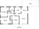 Detailed floor plan showcases an efficient layout with labeled rooms, dimensions, and patio, optimizing space usage at 1584 Belva Ave, Decatur, GA 30032