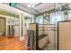 Modern bathroom featuring a glass shower with bench seating and a heated towel rack at 1000 Nw Main St, Conyers, GA 30012