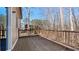 Lovely back deck overlooking a wooded yard with beautiful natural views at 108 Kelly Ct, Dallas, GA 30157