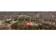 Aerial view displays the home's location within a peaceful wooded neighborhood at 127 Hyde Way, Dallas, GA 30157
