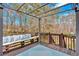 Stylish outdoor deck with comfortable seating and a pergola at 127 Hyde Way, Dallas, GA 30157
