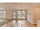 Dining room with hardwood floors and sliding doors to a deck at 2697 Links Overlook Drive Dr, Dacula, GA 30019