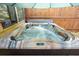 Outdoor hot tub features a water feature and ample space for relaxation at 3681 Donavan Ct, Decatur, GA 30034