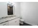 Bathroom featuring vanity with marble countertop and tile floors at 364 Poplar Springs Rd, Hiram, GA 30141