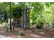 This park-like common area has seating and shade trees at 821 Ralph Mcgill Ne Blvd # 3201, Atlanta, GA 30306