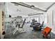 The gym features fans, a tv, carpeted floors and workout equipment at 821 Ralph Mcgill Ne Blvd # 3201, Atlanta, GA 30306