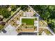 An aerial view shows the building's meticulously landscaped rooftop terrace at 2660 Peachtree Nw Rd # 14D, Atlanta, GA 30305