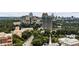Expansive aerial view showing the surrounding city skyline and neighborhood at 2660 Peachtree Nw Rd # 14D, Atlanta, GA 30305