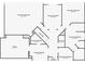 Detailed basement layout including basements, theater, bathroom and closets at 2046 Chambord Way, Snellville, GA 30078