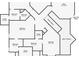 Detailed second floor layout including bedrooms, bathrooms, closets and an office at 2046 Chambord Way, Snellville, GA 30078