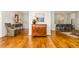 Welcoming hallway with wood flooring, view of kitchen, and tasteful decor, perfect for entertaining at 2575 Peachtree Ne Rd # 8D, Atlanta, GA 30305