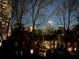 Night view overlooking houses and skyscrapers in the distance, creating a vibrant urban backdrop at 2575 Peachtree Ne Rd # 8D, Atlanta, GA 30305