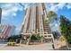 Beautiful exterior view of a high rise condominium with balconies on a sunny day at 3481 Lakeside Ne Dr # 2303, Atlanta, GA 30326