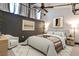 Comfortable bedroom features a cozy rug, neutral walls and a decorative blanket on the bed at 1261 Caroline St # 211, Atlanta, GA 30307