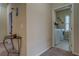 Hallway view of the laundry room with modern appliances at 117 Jacobs Ln, Loganville, GA 30052