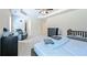 Primary bedroom featuring a tray ceiling, ceiling fan, and carpet flooring at 1468 Harlequin Way, Stockbridge, GA 30281